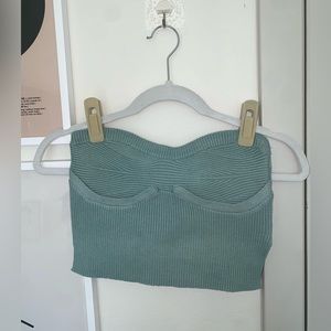 Ribbed tube top